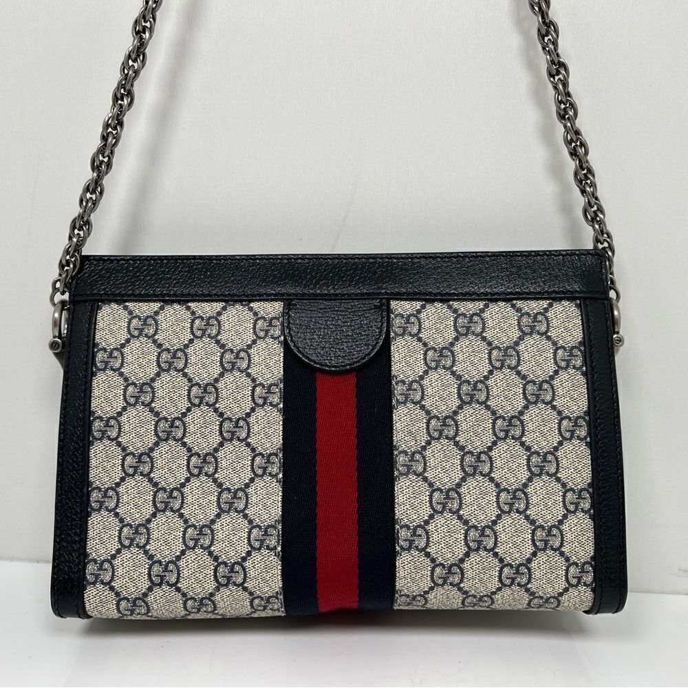 Gucci Ophidia Medium Shoulder Bag GG Supreme Chain Strap - Picture 2 of 12